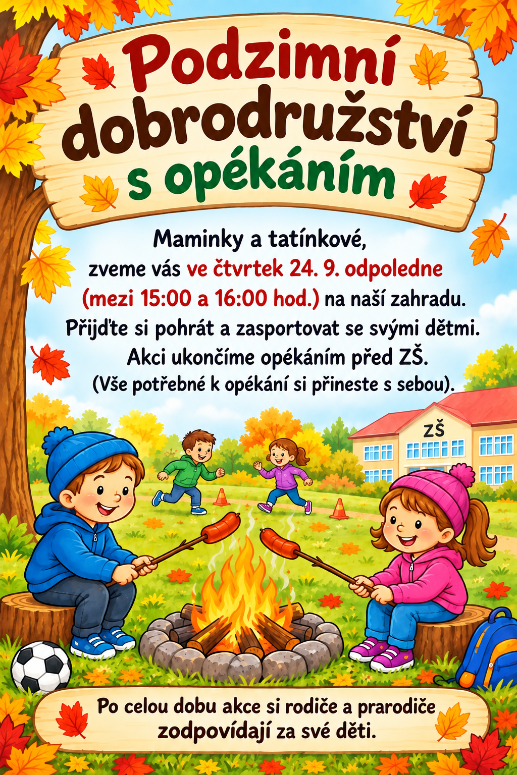 Podzimní dobrodružství s opékáním